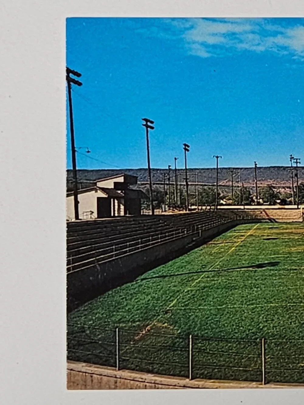 St George Utah Dixie Sun Bowl Football Field Postcard